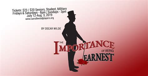 The Importance Of Being Earnest Carrollwood Players Theatre