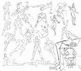 Poses Comic Drawing Book Cool Ram Female Deviantart Reference Figure Pose Action Human Cat Male Draw Character Sketches Battle Dynamic sketch template