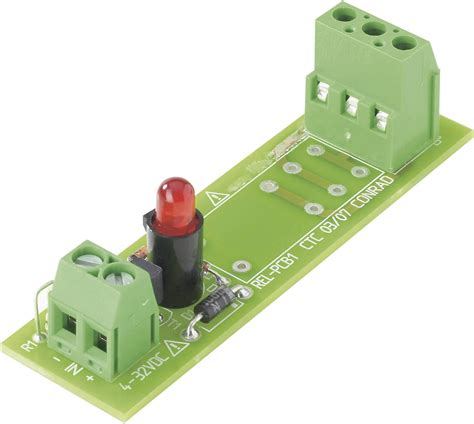 relaisprintplaat zonder relais  stuks    conrad components rel pcb   wisselcontact