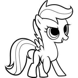 pony scootaloo coloring pages  getcoloringscom