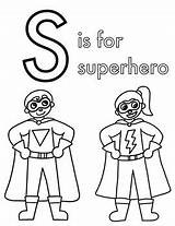 Superhero Coloring Pages Adjective Sort sketch template
