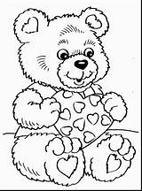 Coloring Bear Valentine Valentines Pages Teddy Disney Color Printable Kids Adult Za Bojanke Bears Colouring Sweetest Djecu Valentinovo Clipart Template sketch template
