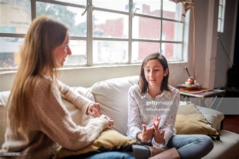 Mother And Daughter Having A Talk Photography Ad Aff
