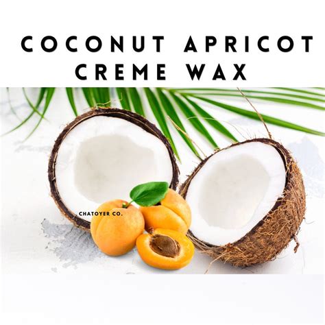 coconut apricot luxury wax  shipping  lb  lb etsy