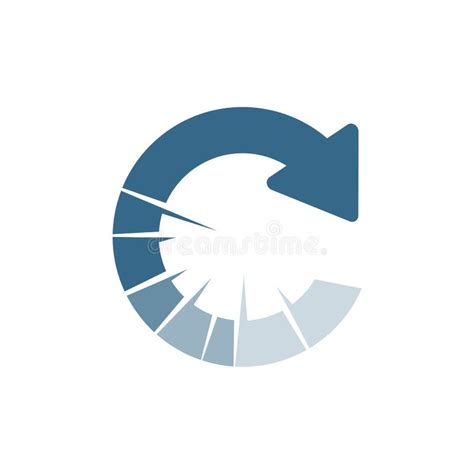 reload logo design vector stylish loading icon circular arrow symbol illustrations stock vector