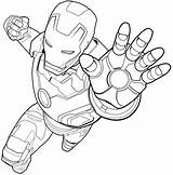 Iron Man Fighting Coloring Printable sketch template