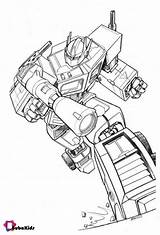 Optimus Transformer Bubakids sketch template