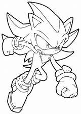 Sonic Coloring Pages Shadow Printable Getdrawings sketch template