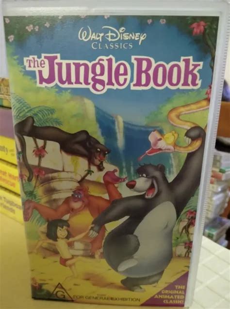 The Jungle Book Walt Disney Animated Classics Vhs Video V G Cond 1