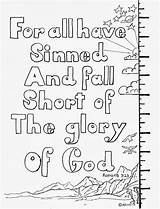 Romans Coloring Pages Bible Kids Sparks 23 Sinned Verse Awana Printable Crafts Verses Road Colouring Print Sheets Short Scripture Fall sketch template