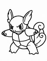 Squirtle Coloring Pages Pokemon Printable Angry Kids Educative sketch template