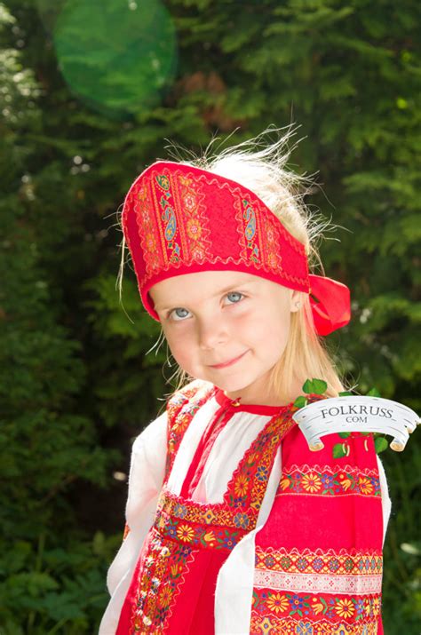 cotton kokoshnik dunyasha with ribbons folk russian