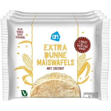 ah extra dunne maiswafels met zeezout pack bestellen albert heijn