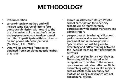 sample  methodology  thesis proposal