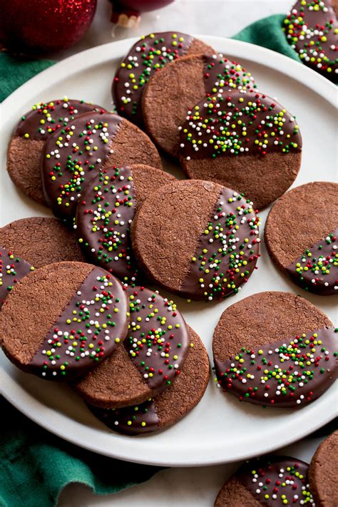 chocolate shortbread cookies
