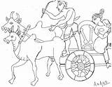 Cart Bullock Swaroop Manchiraju Anand Former Digital Template Coloring sketch template