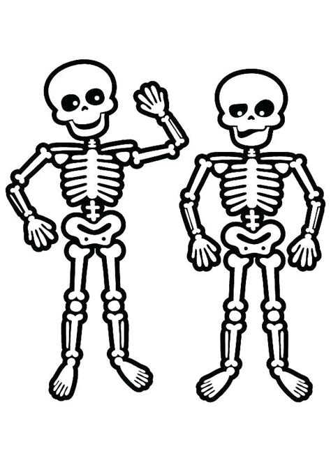 skeleton coloring pictures coloring pages