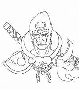 Wukong Lineart Creation sketch template