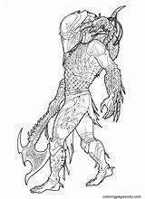 Predator Alien Xenomorph Trailbreaker Predators Shark Ronniesolano Scary Depredador Gning Farvel Ius sketch template