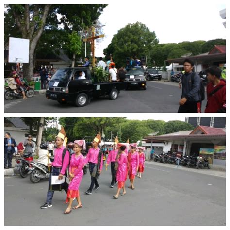 baju adat batak prosesi jalan salib peryaan paskah oikumene kota siantar