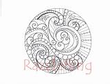 Coloring Etsy Printable Zentangle Dizzy Sold Pages sketch template