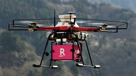 rakuten  test drone deliveries  japan uas vision