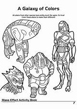 Mass Effect Coloring Book Activity Others sketch template