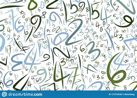 numbers abstract hand drawn texture backdrop  background design