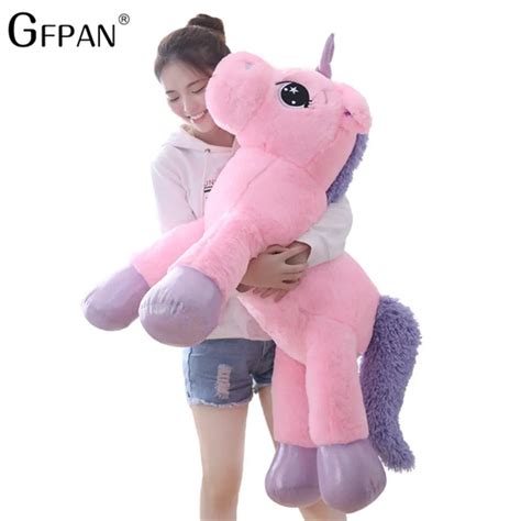 giant cm unicorn plush toy soft stuffed popular cartoon unicorn