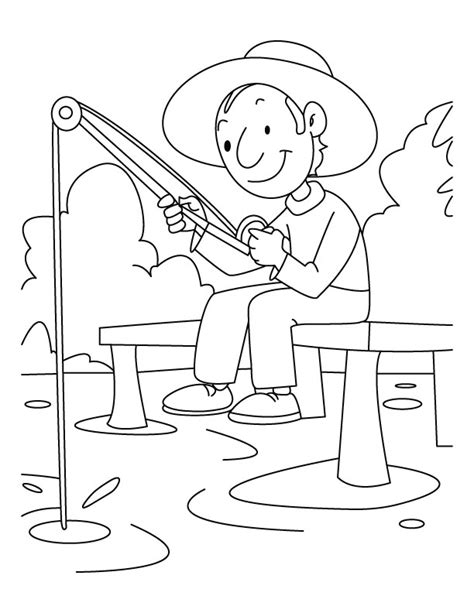 fishing coloring sheets coloring pages