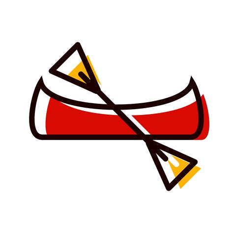 canoe icon design  vector art  vecteezy