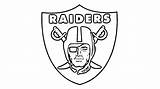 Raiders Coloring Oakland Logodix sketch template