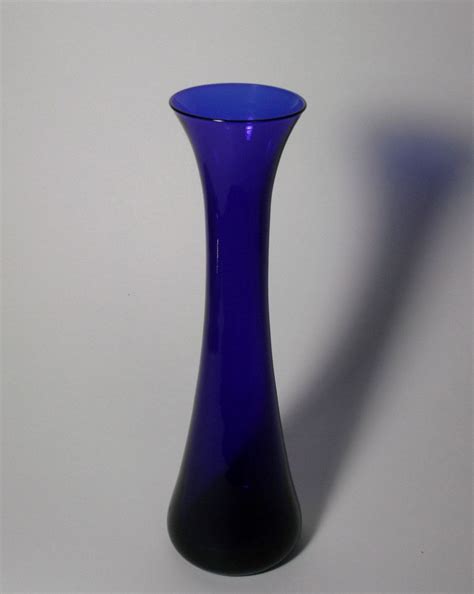 Cobalt Blue Glass Vase Dru Decor