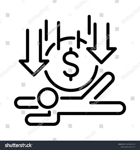 debt problems icon images stock   objects vectors
