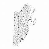 Belize Polygonal Dots Lines Punkte Linien sketch template