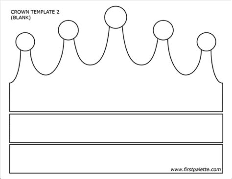 prince  princess crowns  printable templates coloring pages