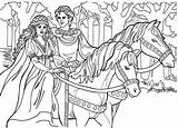 Coloring Pages Horse Princess Riding Upon Once Time King Prince Queen Drawing Printable Bull Color Getcolorings Coloriage Sandy Getdrawings Horseback sketch template