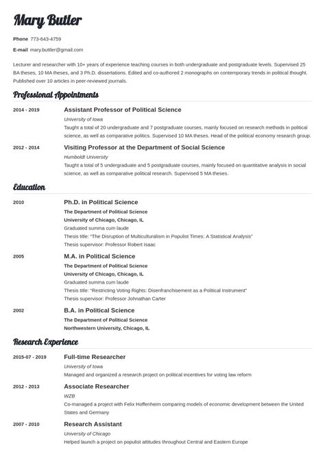 professor cv  template valera guided writing teaching courses