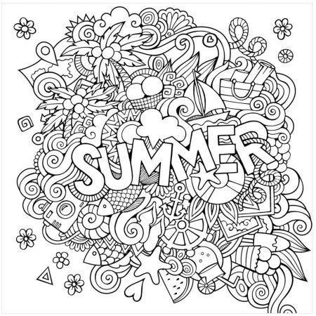 summer word art embroidery pattern coloring pages patricia sinclairs