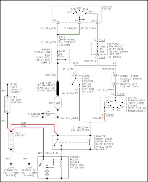 wiring diagram  start system   super duty  replaced starter  times burn