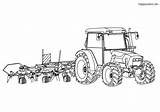 Tractor Traktor Ausmalbilder Malvorlagen Deutz Trecker Kinder Plow Heuwender Bagger Fahrzeuge sketch template