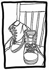 Hiking Boots Drawing Paintingvalley sketch template