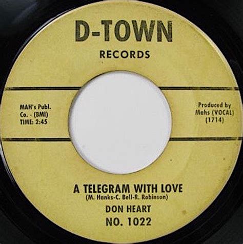 don heart  telegram  love vinyl discogs