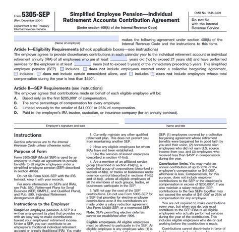 irs form  sep simplified employee pension forms docs