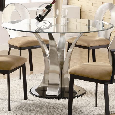 glass top dining table wood base  glass dining room table