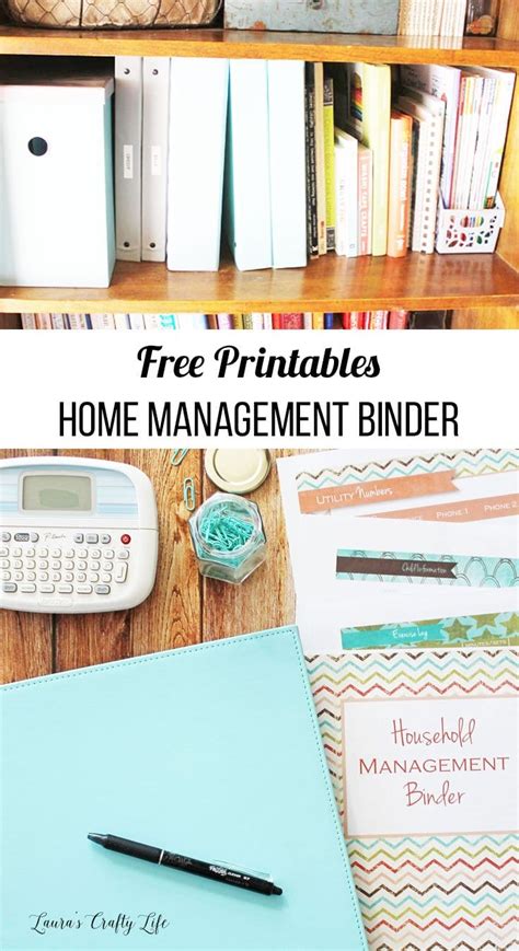 home management binder printables   calendar printable