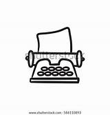 Typewriter Coloring sketch template