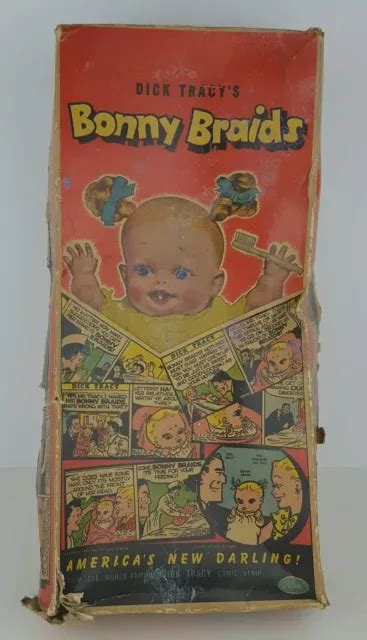 Vintage Dick Tracys Bonny Braids Sleepy Eyes 14 Ideal Toy Doll 1951 W