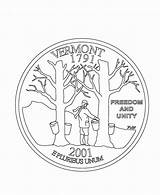 Coloring Stanley Flat Vermont Quarter State Pages States Vt Comments Go Printables Usa Popular Coloringhome sketch template