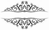Clipart Scroll Flourish Wedding Flourishes Cliparts Library sketch template